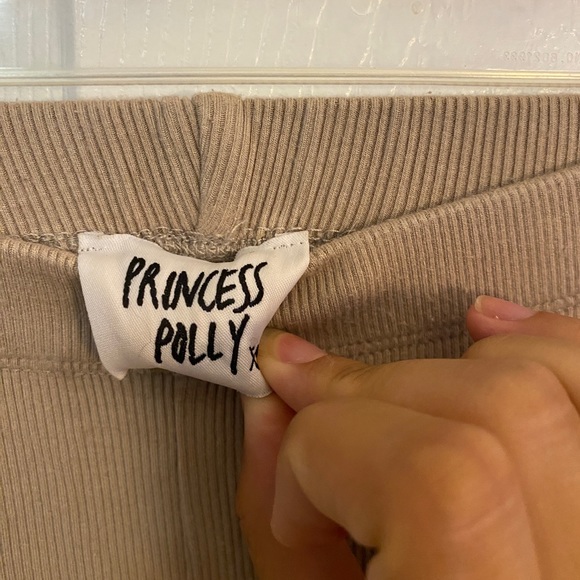 NWOT princess polly tan flared pants - Picture 2 of 2